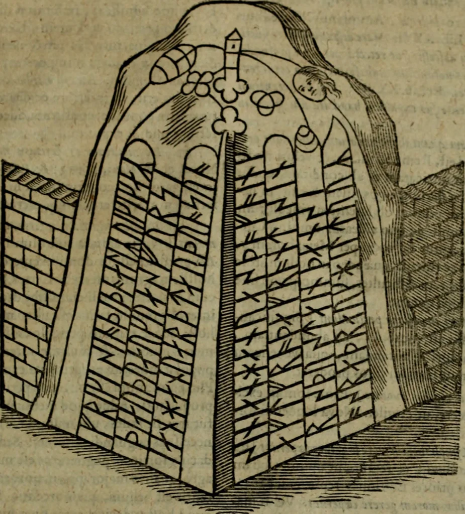 An illustration from Notae uberiores in Historiam Danicam Saxonis Grammatici : Una cum prolegomenis ad easdem notas, 1645, leaf 632
