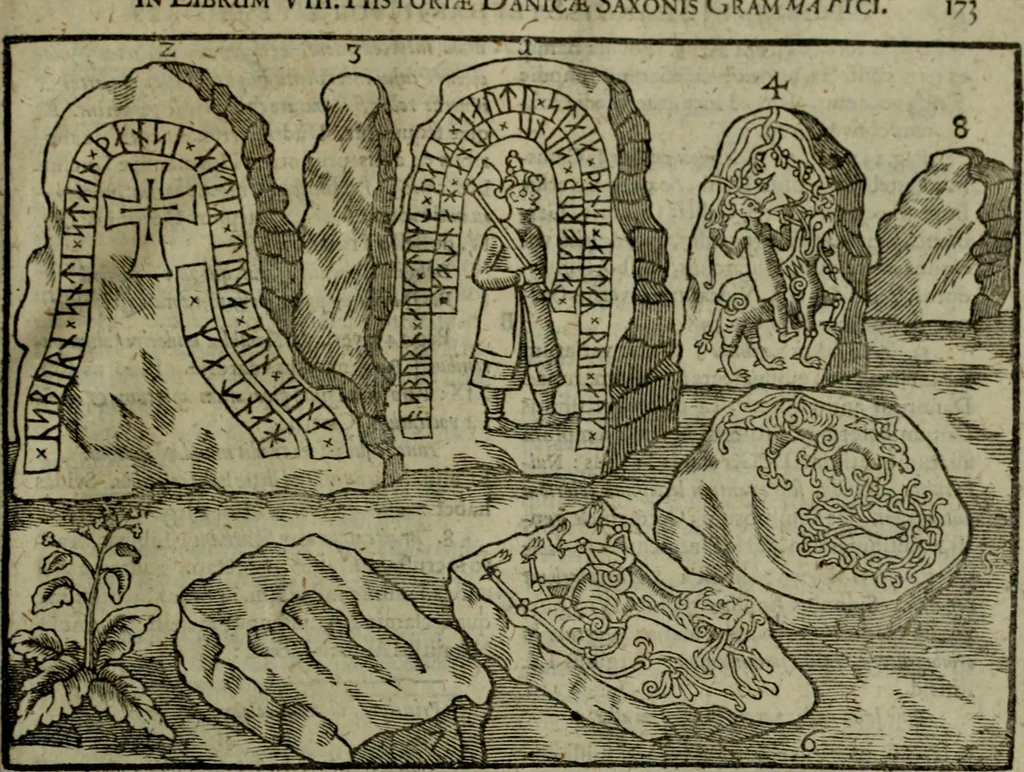 An illustration from Notae uberiores in Historiam Danicam Saxonis Grammatici : Una cum prolegomenis ad easdem notas, 1645, leaf 652