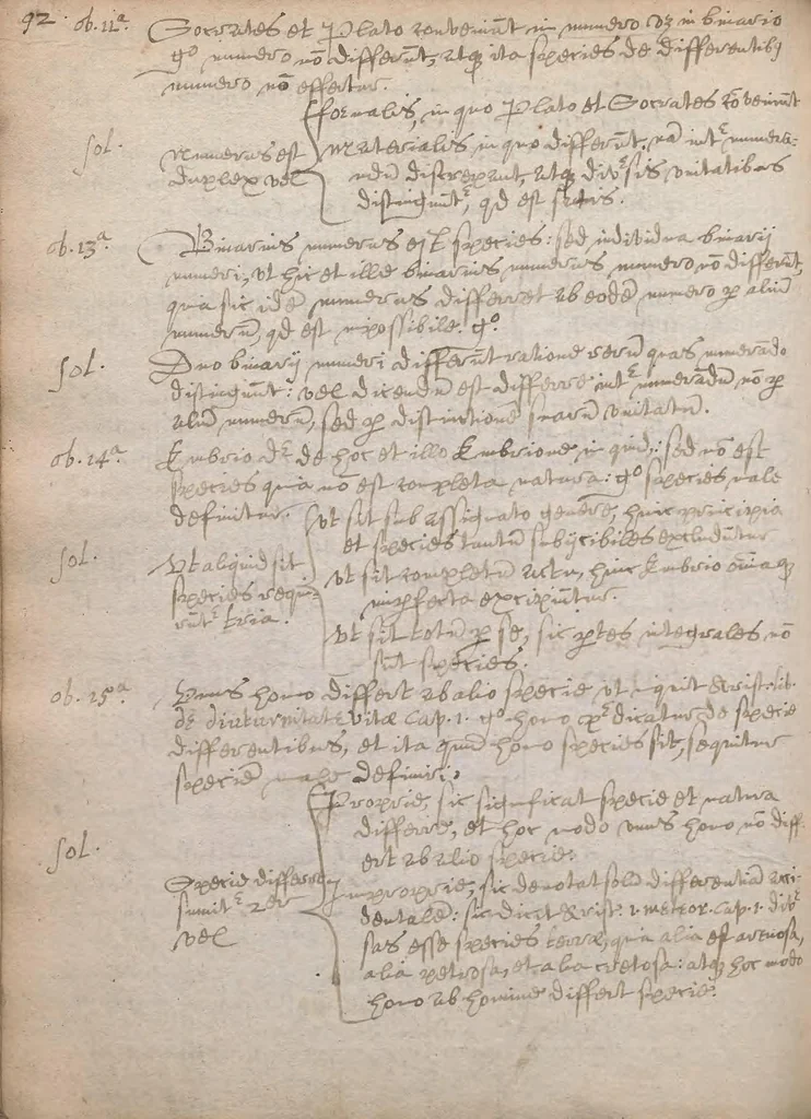 An illustration from An[n]otationes et quaestiones logicae [manuscript], 1580, leaf 106