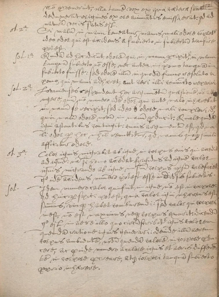 An illustration from An[n]otationes et quaestiones logicae [manuscript], 1580, leaf 135