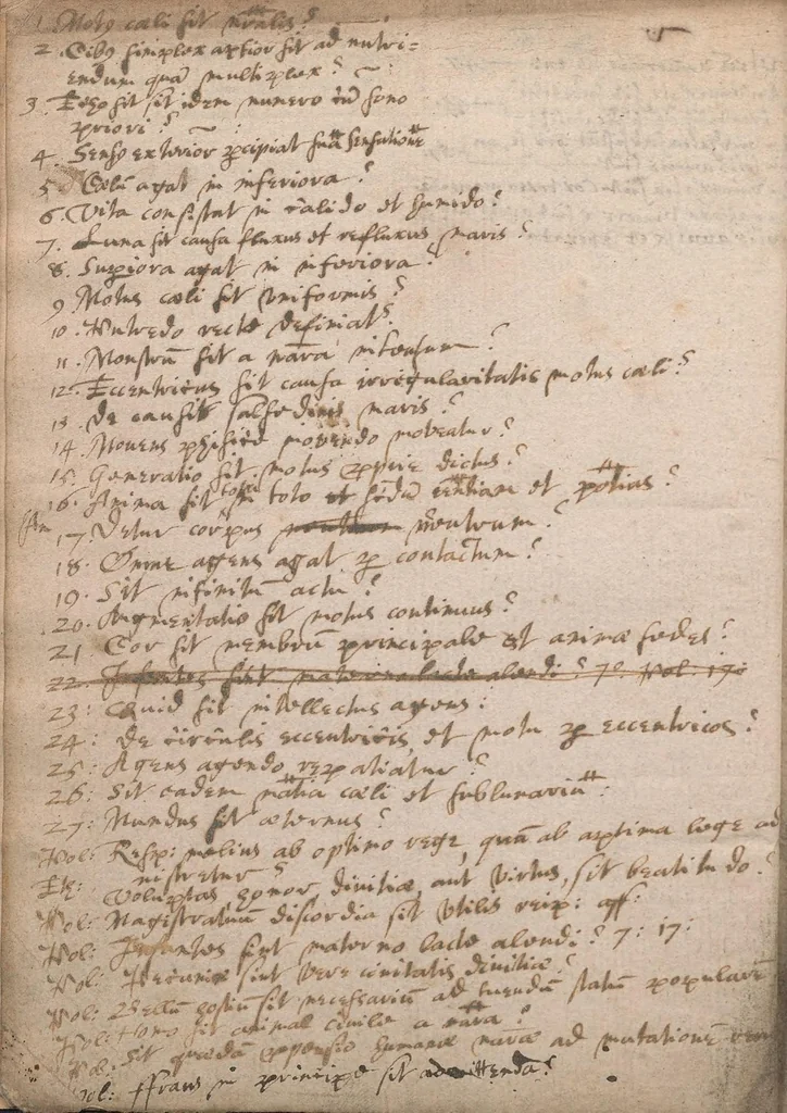 An illustration from An[n]otationes et quaestiones logicae [manuscript], 1580, leaf 16