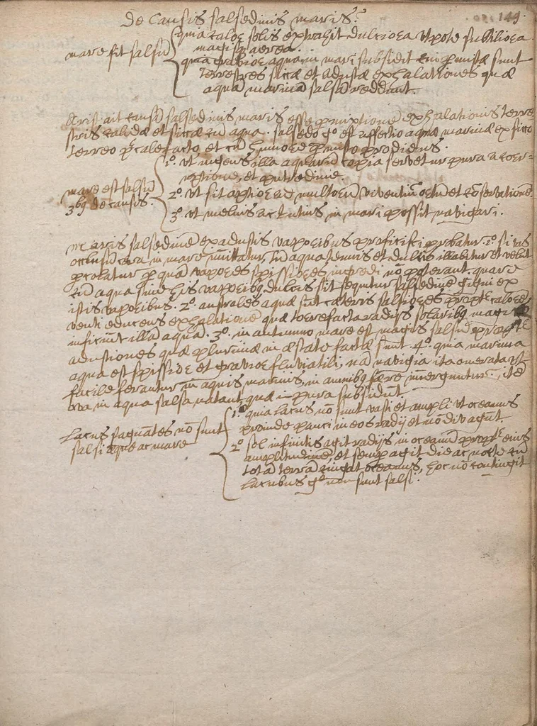 An illustration from An[n]otationes et quaestiones logicae [manuscript], 1580, leaf 163