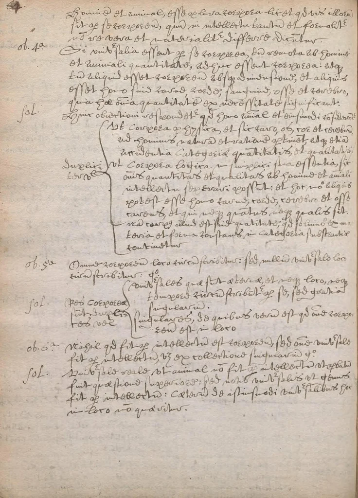 An illustration from An[n]otationes et quaestiones logicae [manuscript], 1580, leaf 78