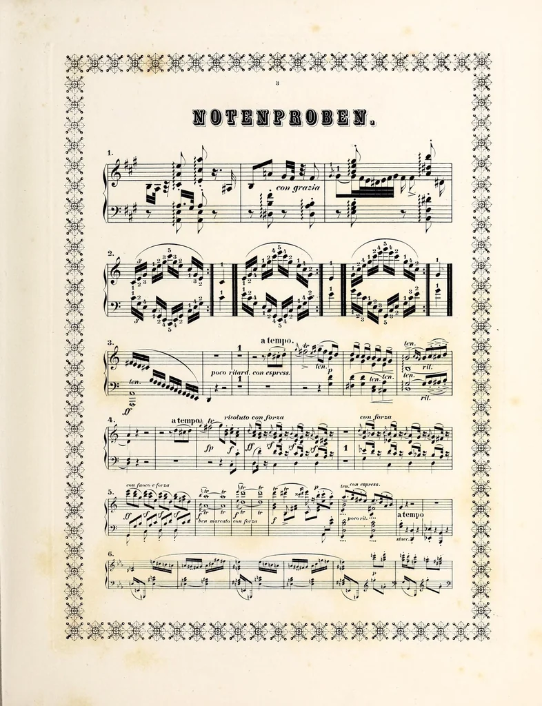 An illustration from Noten- und Schriftproben der Röder'schen Officin in Leipzig, 1860, leaf 11