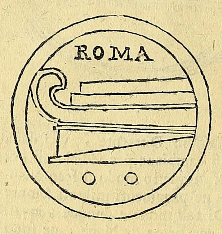 An illustration from Note overo memorie del museo del conte Lodovico Moscardo : nobile veronese uno de padri nell'Accademia filarmonica, dal medesimo descritte in trè libri : nel primo si discorre delle cose antiche, che in dette museo si ritrouano : nel secondo delle pietre, minerali, e terre : nel terzo de corali, conchiglie, animali, frutti, & altre cose in quello contenute ... : con l'aggiunta in questa seconda impressione della seconda parte delle stesso autore, accresciuta di cose spettanti particolarmente all'antichità : con l'indice d'vna gran parte delle sue medaglie, & pitture, come anco delli ritratti de prencipi, & altri illustri huomini, così in arme, come in lettere, 1672, leaf 20