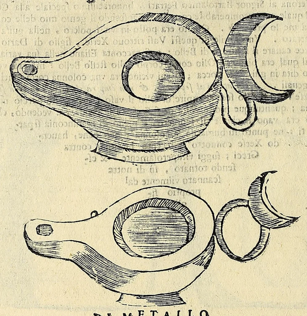 An illustration from Note overo memorie del museo del conte Lodovico Moscardo : nobile veronese uno de padri nell'Accademia filarmonica, dal medesimo descritte in trè libri : nel primo si discorre delle cose antiche, che in dette museo si ritrouano : nel secondo delle pietre, minerali, e terre : nel terzo de corali, conchiglie, animali, frutti, & altre cose in quello contenute ... : con l'aggiunta in questa seconda impressione della seconda parte delle stesso autore, accresciuta di cose spettanti particolarmente all'antichità : con l'indice d'vna gran parte delle sue medaglie, & pitture, come anco delli ritratti de prencipi, & altri illustri huomini, così in arme, come in lettere, 1672, leaf 76