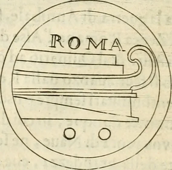 An illustration from Note, overo, Memorie del mvseo di Lodovico Moscardo ..., 1656, leaf 27