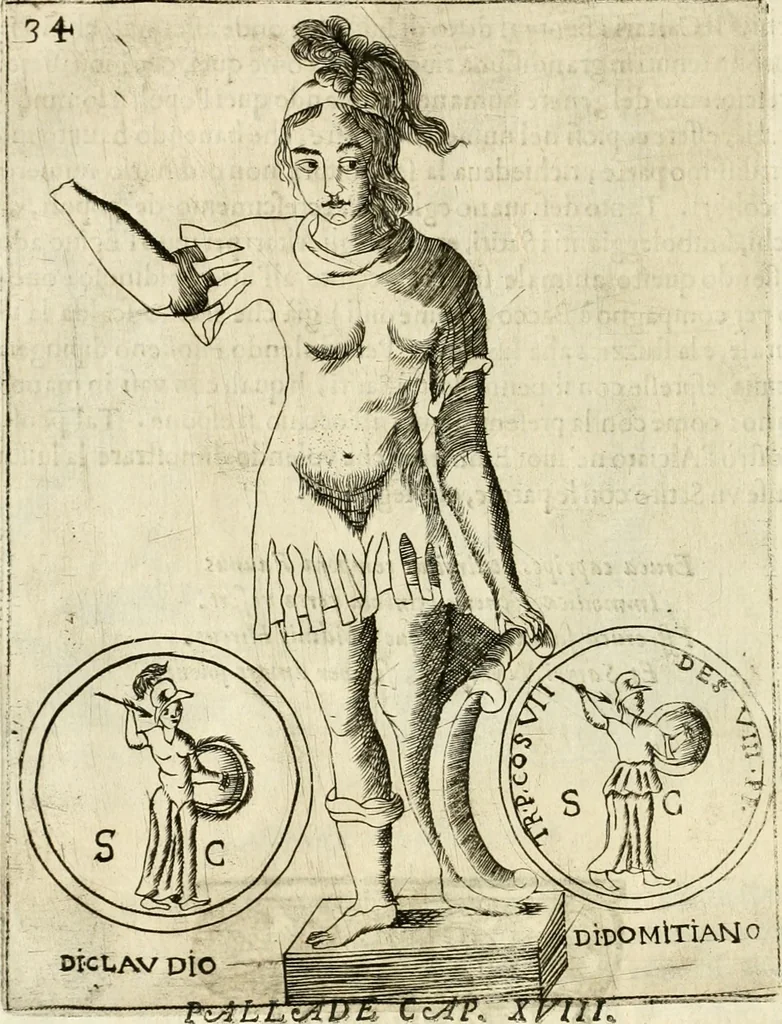 An illustration from Note, overo, Memorie del mvseo di Lodovico Moscardo ..., 1656, leaf 57