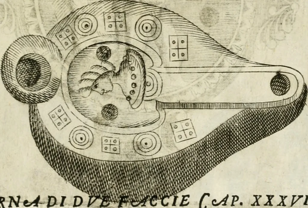 An illustration from Note, overo, Memorie del mvseo di Lodovico Moscardo ..., 1656, leaf 90