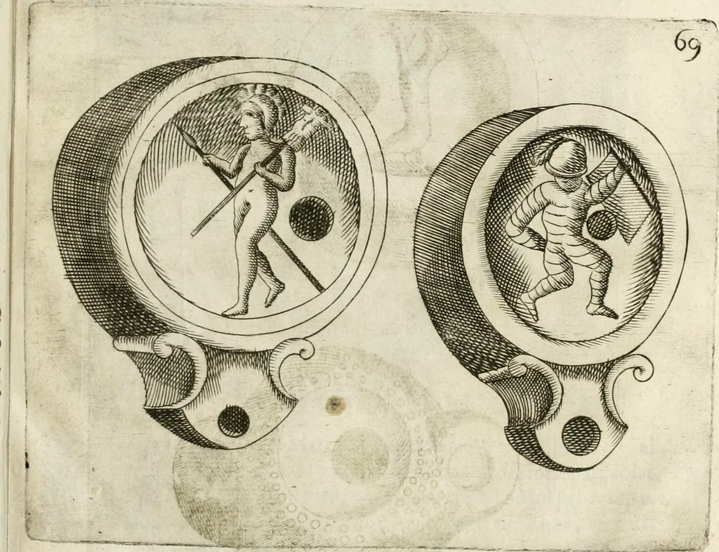 An illustration from Note, overo, Memorie del mvseo di Lodovico Moscardo ..., 1656, leaf 92