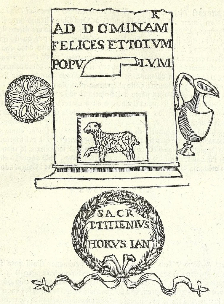 An illustration from Note overo memorie del museo del conte Lodovico Moscardo nobile veronese, 1672, leaf 403