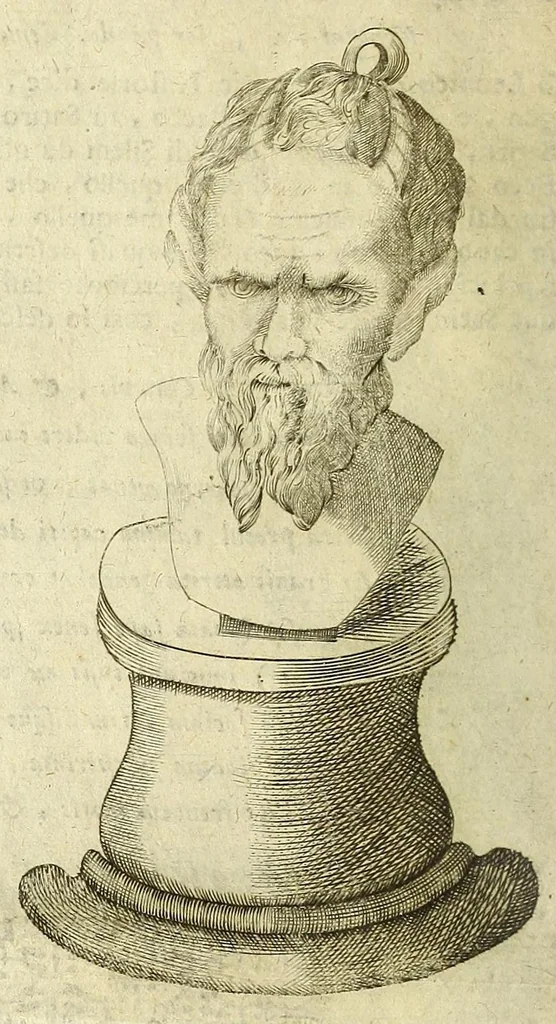 An illustration from Note overo memorie del museo del conte Lodovico Moscardo nobile veronese, 1672, leaf 52