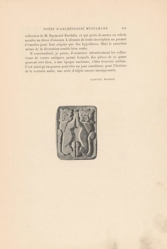 An illustration from Notes d'archéologie musulmane .., 1905, leaf 21