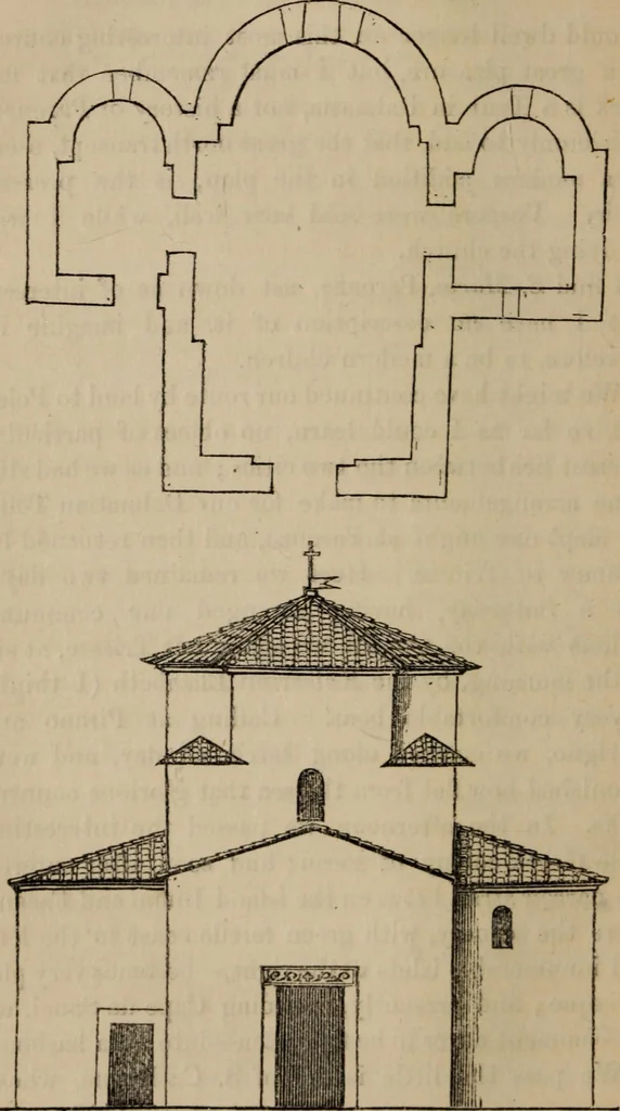 An illustration from Notes, ecclesiological and picturesque on Dalmatia, Croatia, Istria, Styria with a visit to Montenegro, 1861, leaf 103