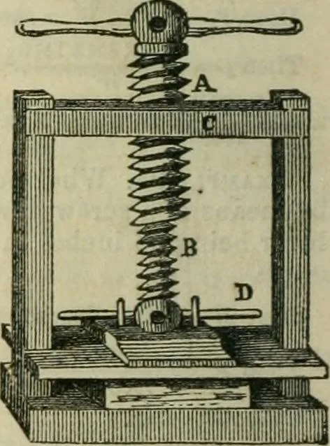 An illustration from Notes and exercises in natural philosophy : including statics, hydrostatics, pneumatics, dynamics and hydrodynamics : designed for the use of normal and grammar schools, and the higher classes in common schools, 1860, leaf 47
