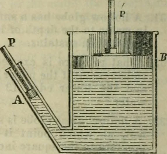 An illustration from Notes and exercises in natural philosophy : including statics, hydrostatics, pneumatics, dynamics and hydrodynamics : designed for the use of normal and grammar schools, and the higher classes in common schools, 1860, leaf 87
