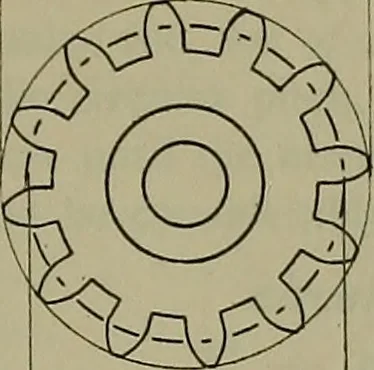 An illustration from Notes for mechanical drawing; arranged for the use of the students of the Mechanic arts high school and the Evening school of trades, 1904, leaf 156