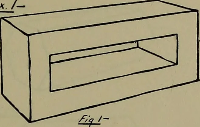 An illustration from Notes for mechanical drawing; arranged for the use of the students of the Mechanic arts high school and the Evening school of trades, 1904, leaf 16