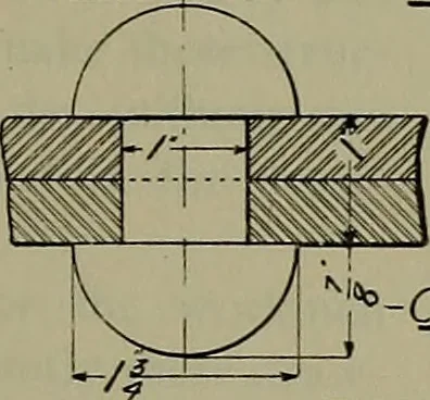 An illustration from Notes for mechanical drawing; arranged for the use of the students of the Mechanic arts high school and the Evening school of trades, 1904, leaf 46
