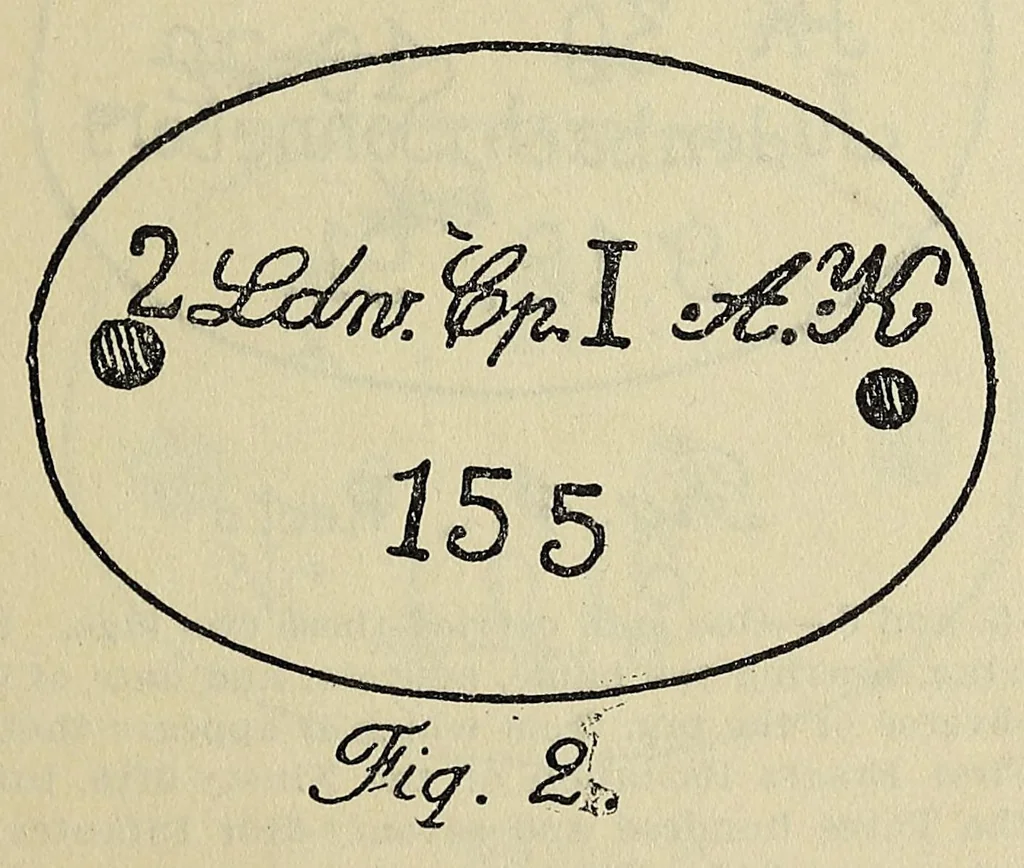 An illustration from Notes on examination of the effects and various objects found on German soldiers, 1917, leaf 15