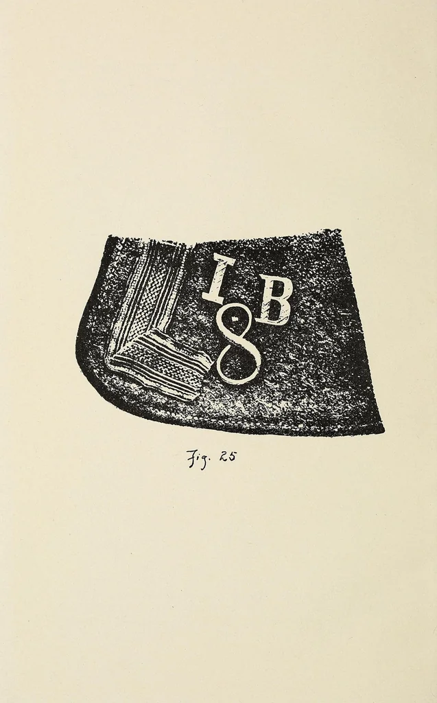 An illustration from Notes on examination of the effects and various objects found on German soldiers, 1917, leaf 42