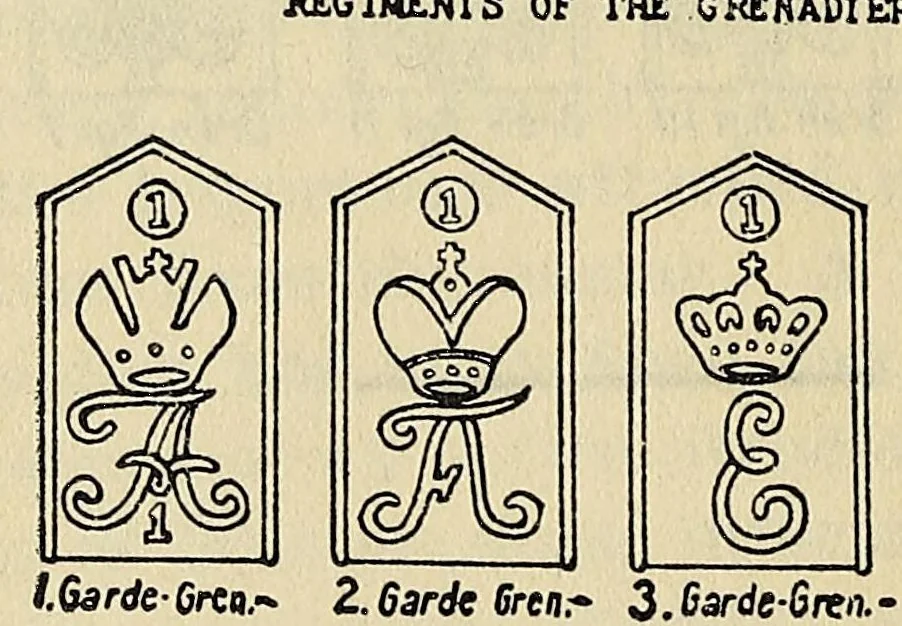 An illustration from Notes on examination of the effects and various objects found on German soldiers, 1917, leaf 54