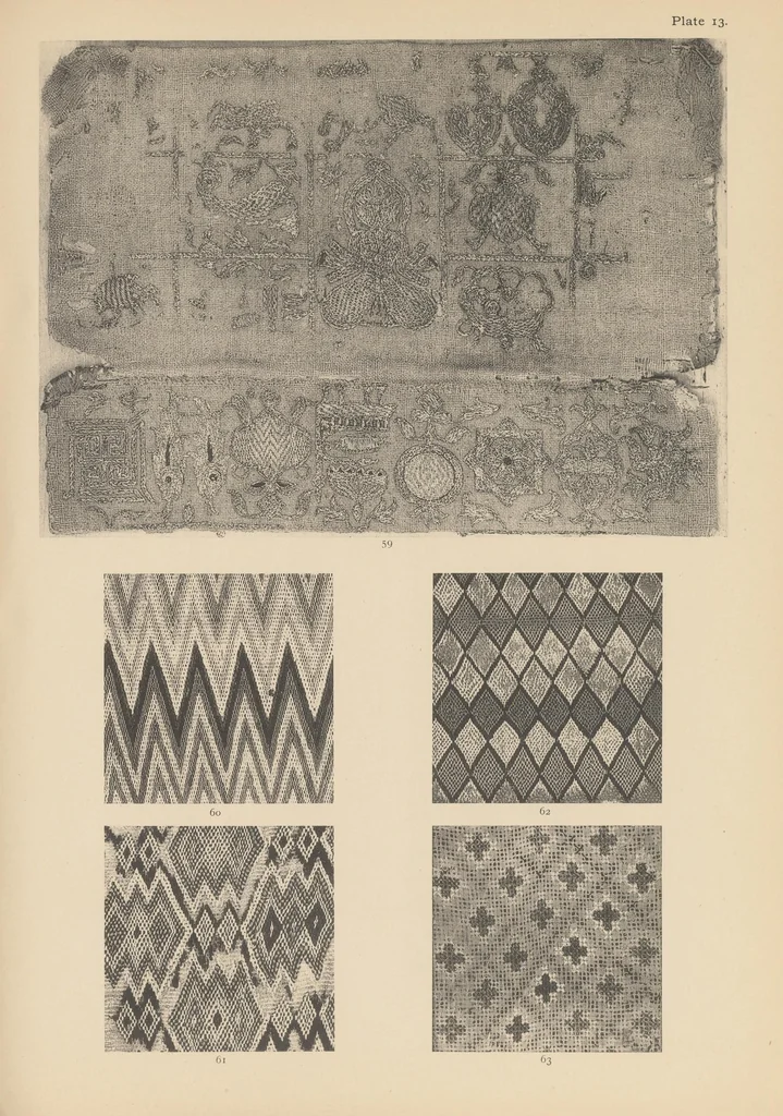 An illustration from Notes on Jaina art : The eight Nāyikās; Ceiling painting at Kelaniya Vihāra, Ceylon, 1914, leaf 51