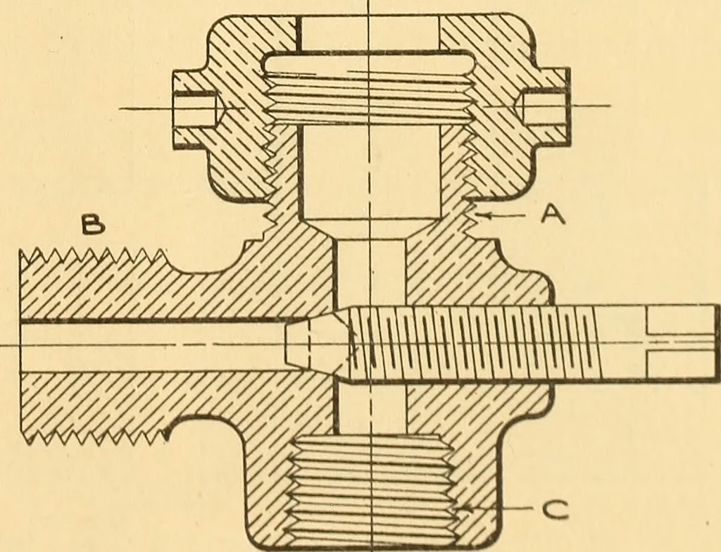 An illustration from Notes on mechanical drawing;, 1912, leaf 52