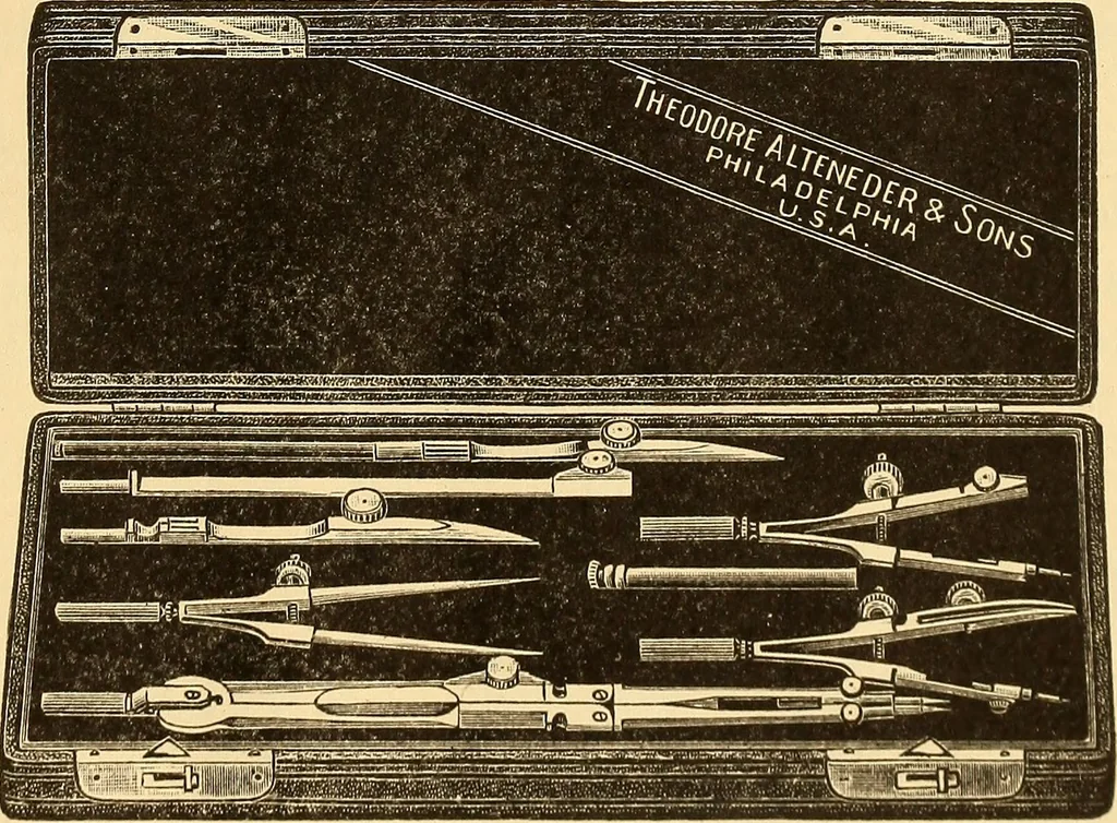 An illustration from Notes on mechanical drawing;, 1912, leaf 8