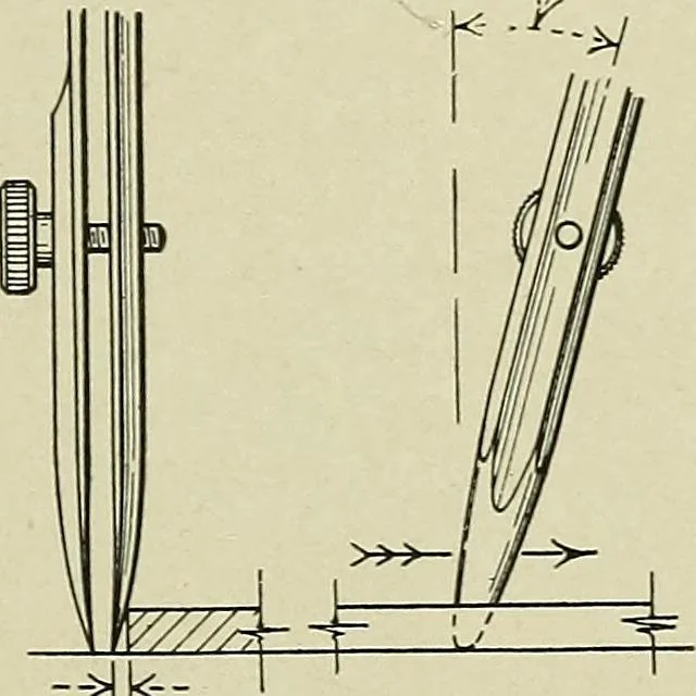 An illustration from Notes on mechanical drawing, 1922, leaf 12