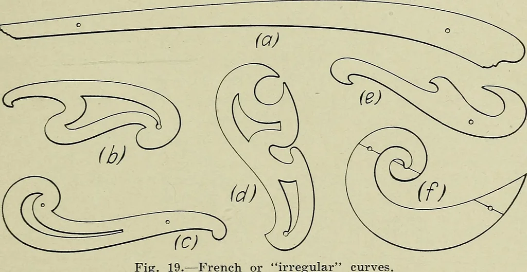An illustration from Notes on mechanical drawing, 1922, leaf 18