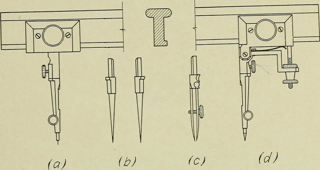 An illustration from Notes on mechanical drawing, 1922, leaf 22