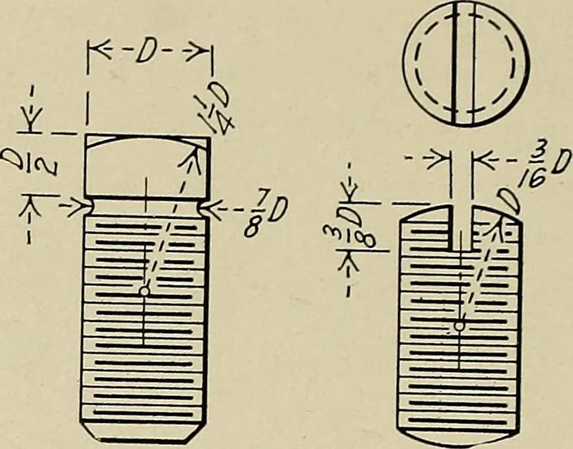 An illustration from Notes on mechanical drawing, 1922, leaf 57