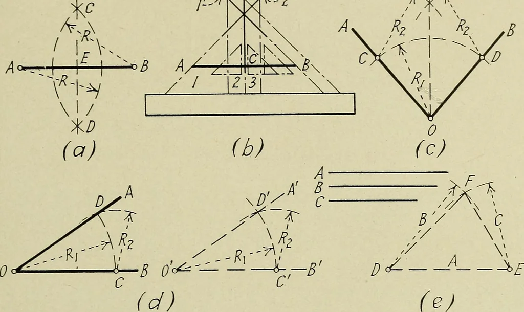 An illustration from Notes on mechanical drawing, 1922, leaf 64