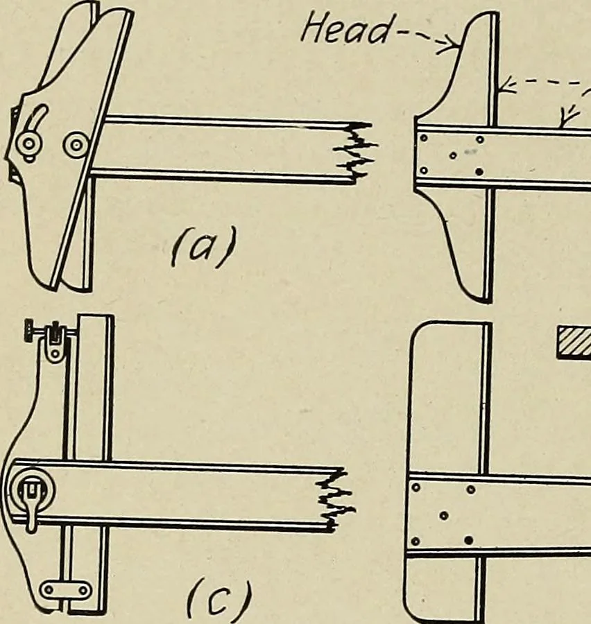 An illustration from Notes on mechanical drawing, 1922, leaf 7