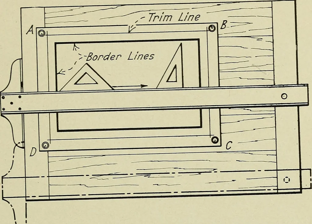 An illustration from Notes on mechanical drawing, 1922, leaf 8