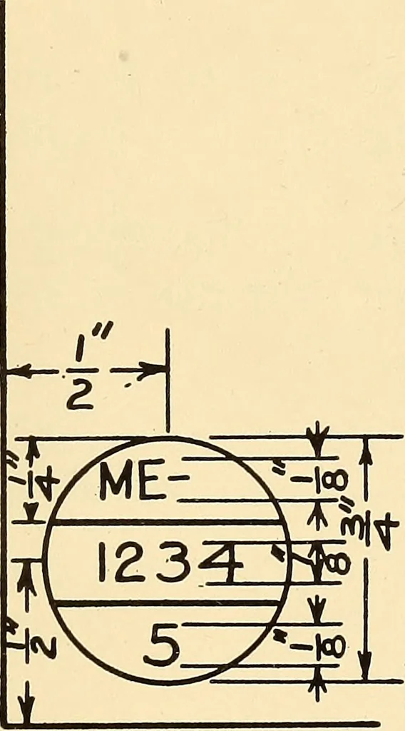 An illustration from Notes on mechanical drawing, 1916, leaf 10