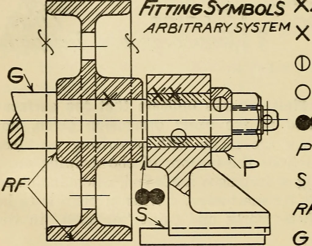 An illustration from Notes on mechanical drawing, 1916, leaf 27