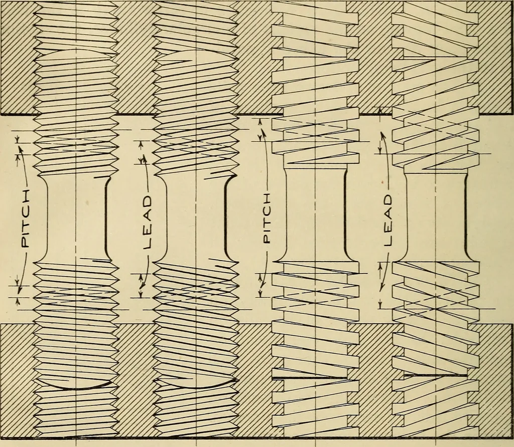 An illustration from Notes on mechanical drawing, 1916, leaf 65