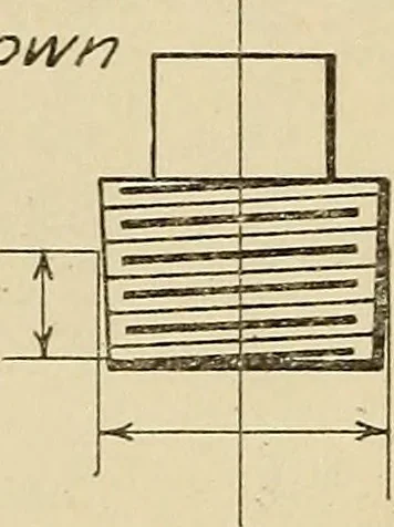An illustration from Notes on mechanical drawing, 1916, leaf 73