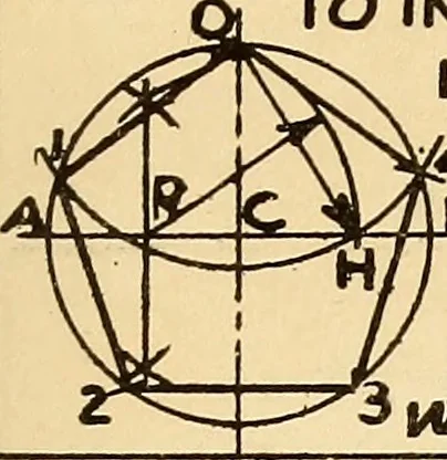 An illustration from Notes on mechanical drawing, 1916, leaf 78