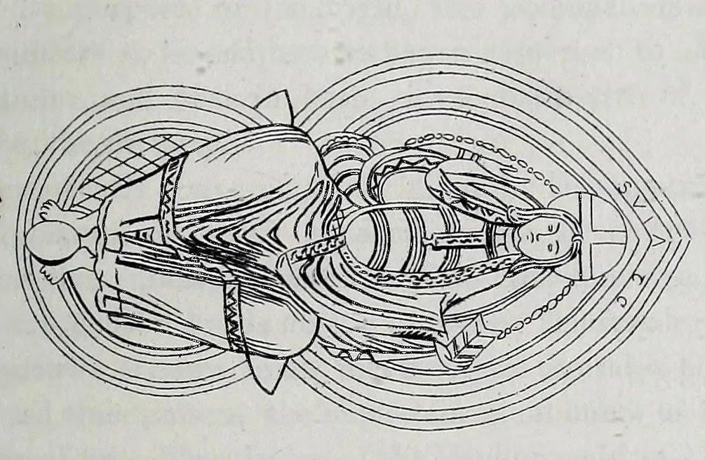 An illustration from Notes on the nimbus, 1854, leaf 13