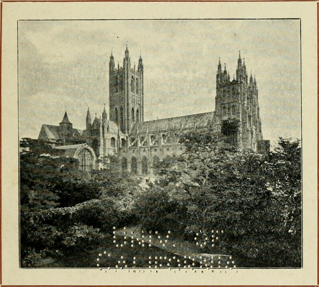An illustration from Notes on the painted glass of Canterbury Cathedral, 1897, leaf 4