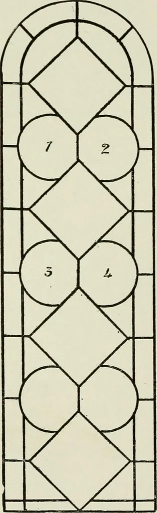 An illustration from Notes on the painted glass of Canterbury Cathedral, 1897, leaf 61