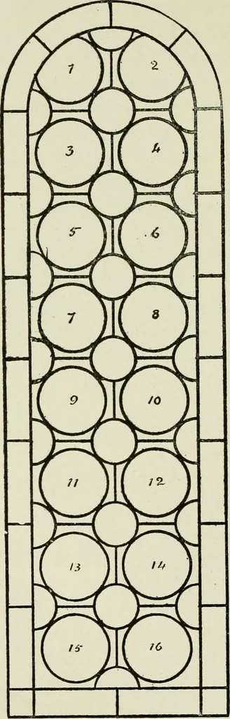 An illustration from Notes on the painted glass of Canterbury Cathedral, 1897, leaf 63