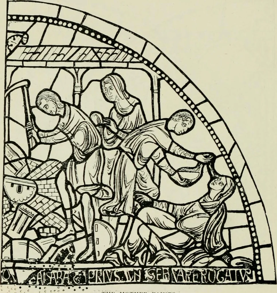 An illustration from Notes on the painted glass of Canterbury Cathedral, 1897, leaf 79