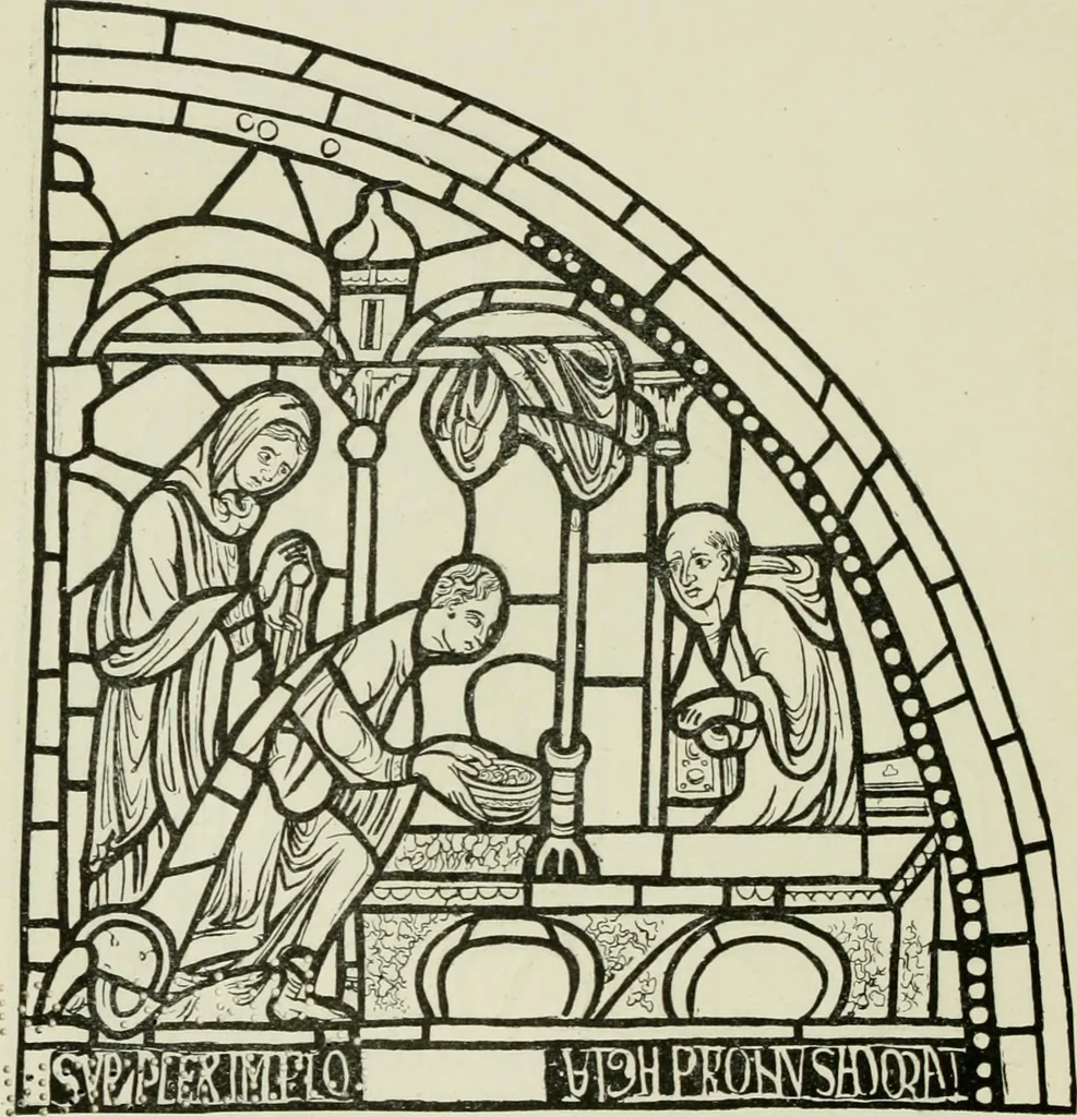 An illustration from Notes on the painted glass of Canterbury Cathedral, 1897, leaf 83