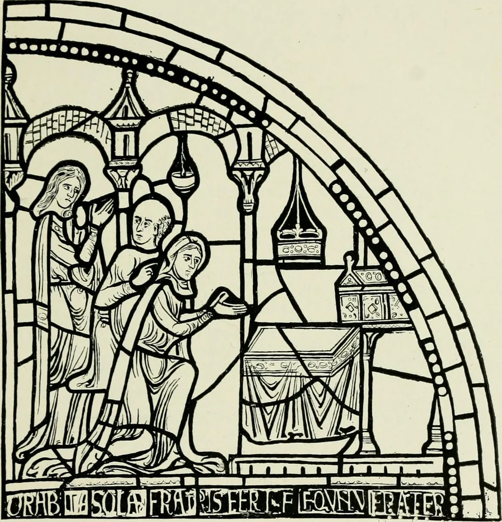 An illustration from Notes on the painted glass of Canterbury Cathedral, 1897, leaf 94