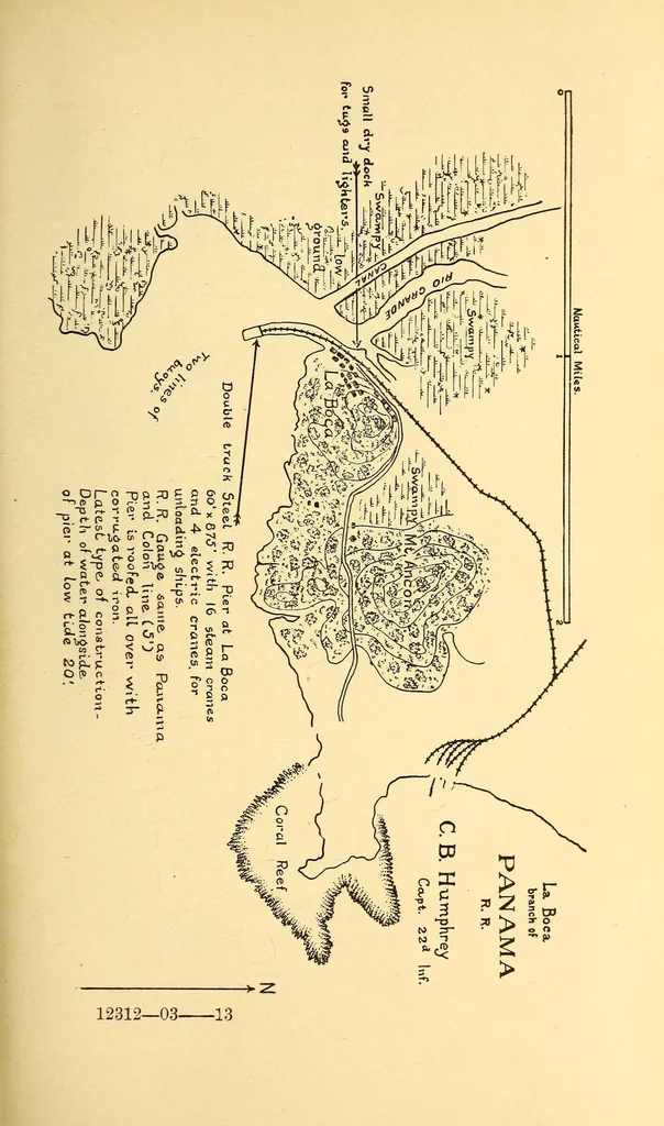 An illustration from Notes on Panama, 1903, leaf 209