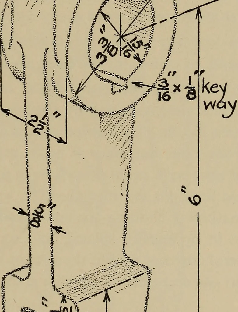 An illustration from Notes on practical mechanical drawing, written for the use of the students in general engineering drawing in the University of Illinois, 1907, leaf 36